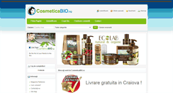 Desktop Screenshot of cosmeticabio.ro