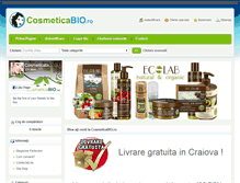 Tablet Screenshot of cosmeticabio.ro